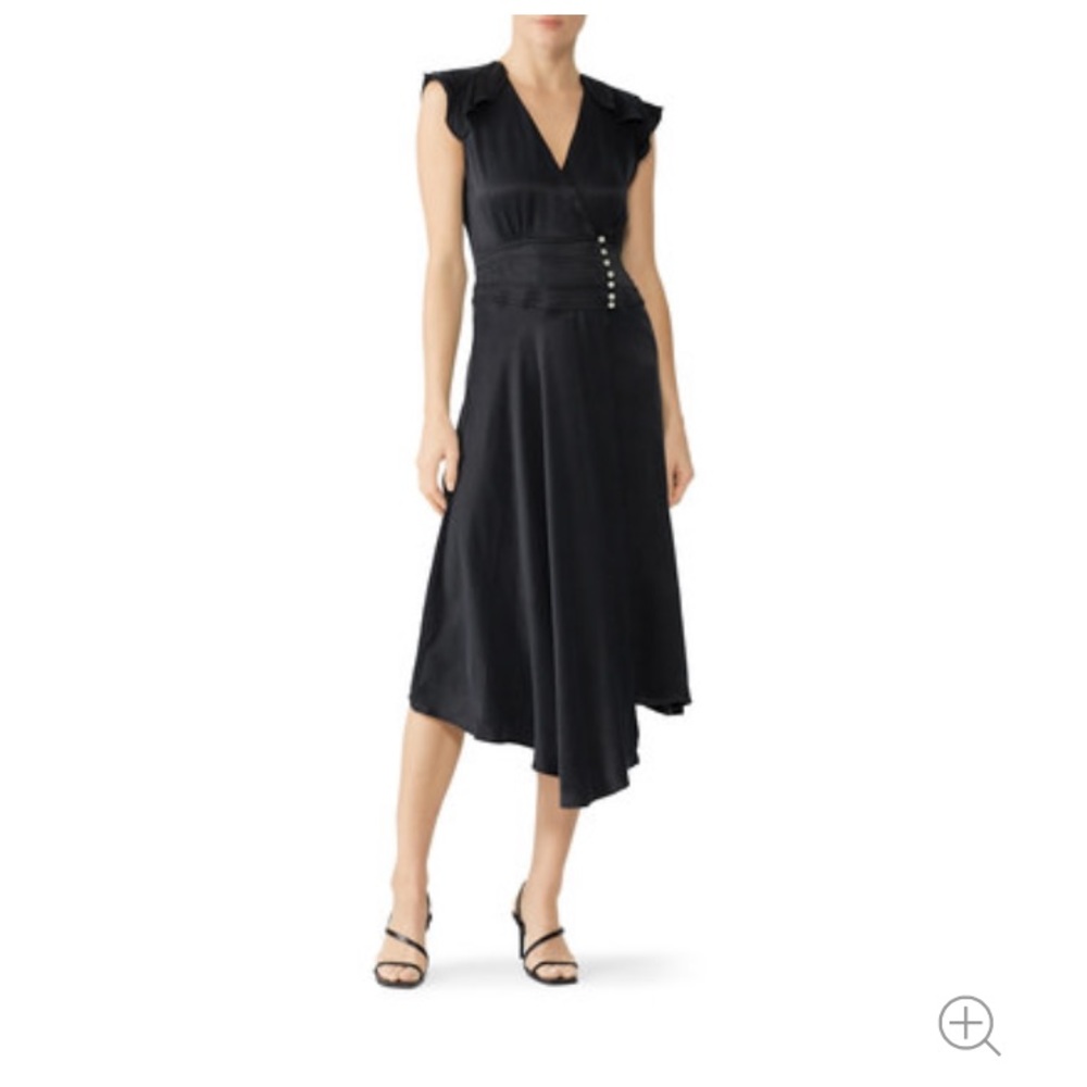Coralie Asymmetrical A-Line Dress BA&SH